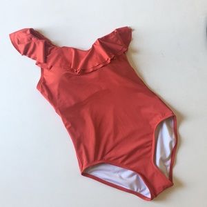 Carmen Marc Valvo red swimsuit
